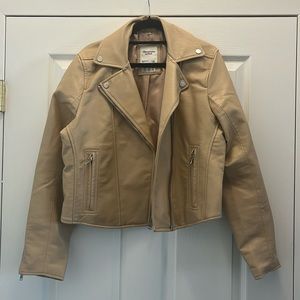 Abercrombie vegan leather jacket